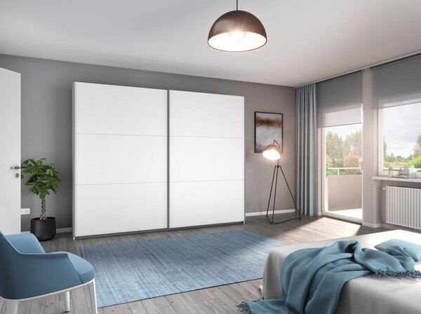 Modern Living Omara Z Drsnimi Vrati Oslo, Bela