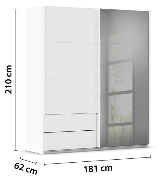 Premium Living Omara Z Drsnimi Vrati Elara, Bela