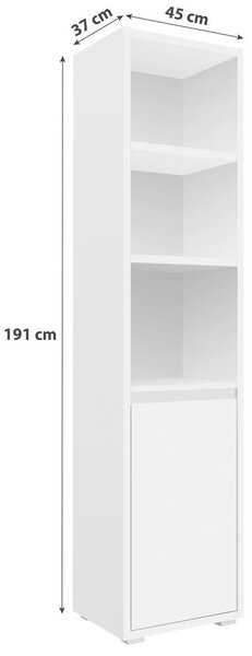REGALNI ELEMENT 45/191/37 cm bela