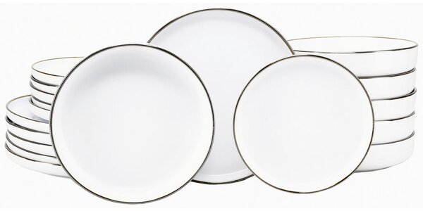 JEDILNI SERVIS Nordic Festive Weiss