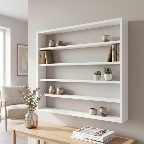 STENSKI REGAL 80/60/10 cm bela