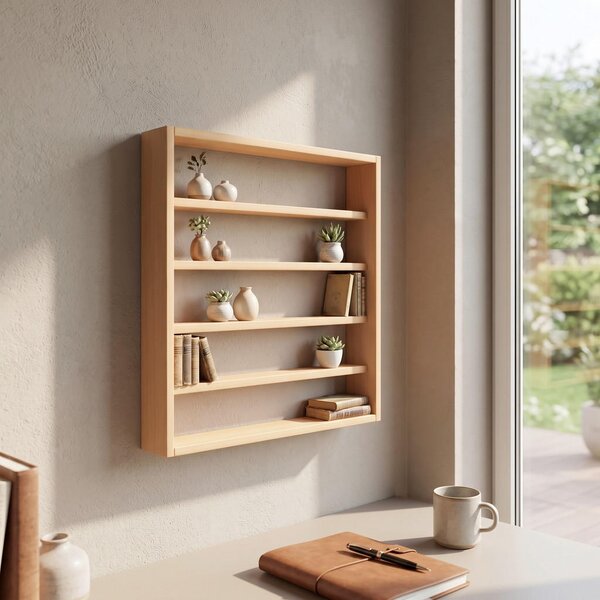 STENSKI REGAL 80/60/10 cm barve bukve
