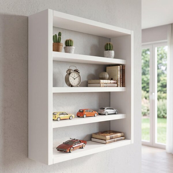 STENSKI REGAL 40/40/10 cm bela