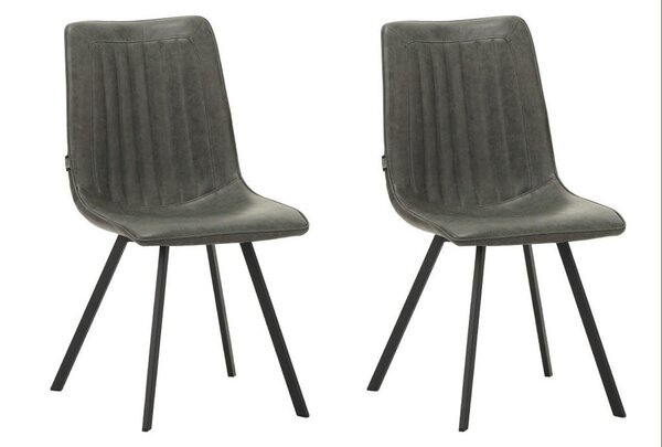 SET STOLOV, tekstil antracit