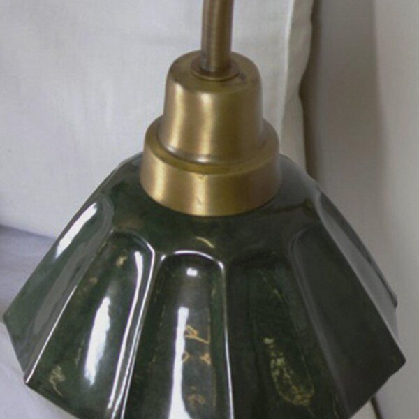 PR Home Stenska svetilka Ester, zelena, izstopna razdalja 34 cm, kovina, Zelena, Dnevna soba / jedilnica, Kovina, Vintage