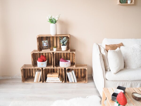 ATMOWOOD Ožgan lesen zaboj 60 x 30 x 24 cm
