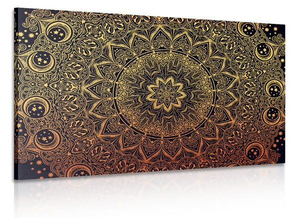 Slika zlata orientalska Mandala