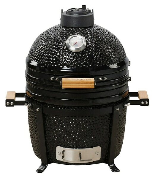 Kamado Bono Žar na oglje Minimo (Premer površine za peko: 34 cm, Črna)