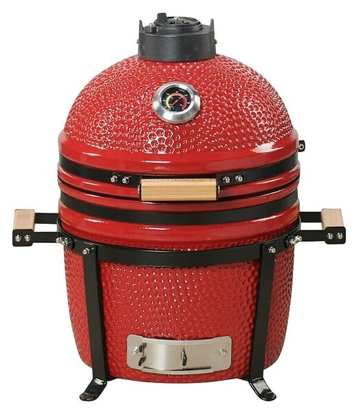 Kamado Bono Žar na oglje Minimo (Premer površine za peko: 34 cm, Rdeča)