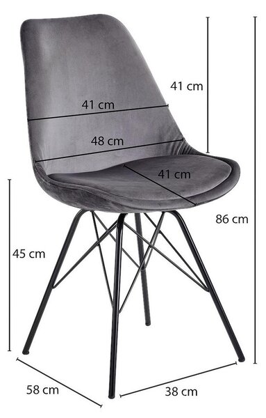 MID.YOU Set Stolov Esszimmerstuhl