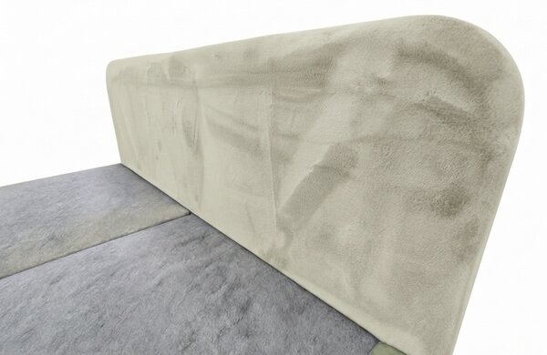 Oblazinjena postelja boxspring FORENA 140x200 cm kremna Vzmetnica: Vzmetnica Bonell