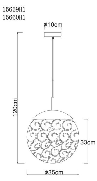 Globo Viseča Svetilka 15659h1