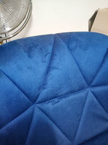 AKCIJA Modri pisarniški stol AVOLA VELVET II. kakovost