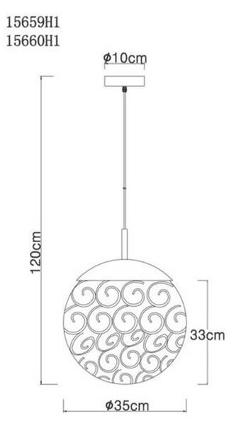 Globo Viseča Svetilka 15660h1