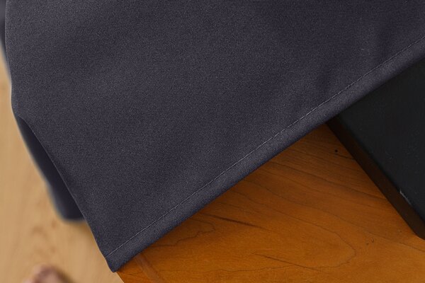 Zavesa OXFORD LIGHT 140x250 cm, temno siva Za obesiti: Trak za nabiranje