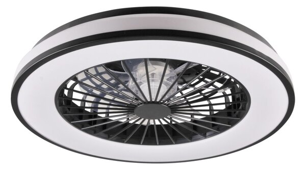 LED Zatemnitvena stropna svetilka z ventilatorjem LED/48W/230V 3000-6500K + Daljinski upravljalnik