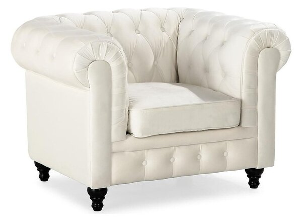 Chesterfield fotelj Manor House B105, Krema, 112x85x75cm, Noge: Les