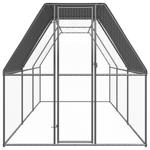 VidaXL Kokošnjak 2x6x2 m pocinkano jeklo