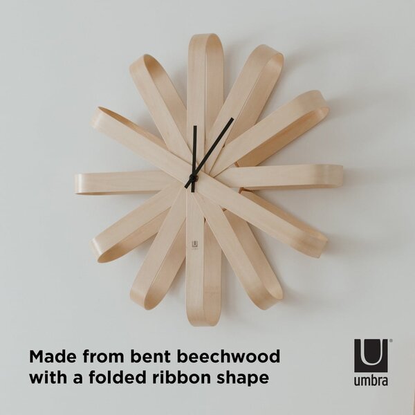 Stenska ura ø 51 cm Ribbonwood – Umbra