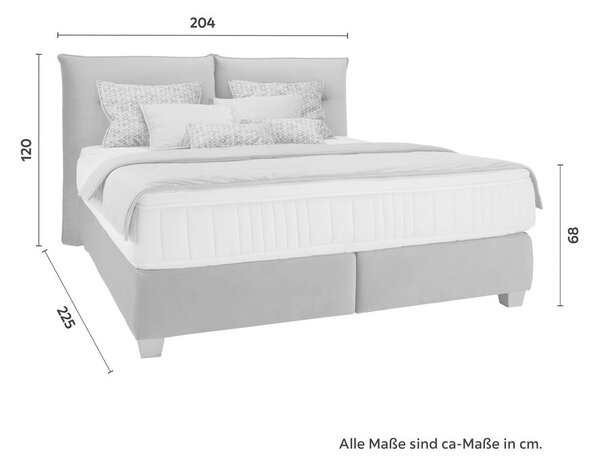 Premium Living Postelja Boxspring Fog, Bež, 180x200