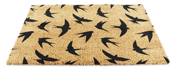 Predpražnik iz kokosovih vlaken 40x60 cm Swallows – Artsy Doormats