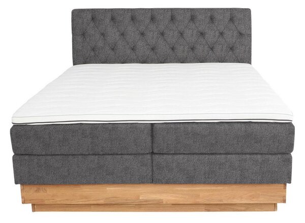 Premium Living Postelja Boxspring Marie, Barva Grafita, 160x200