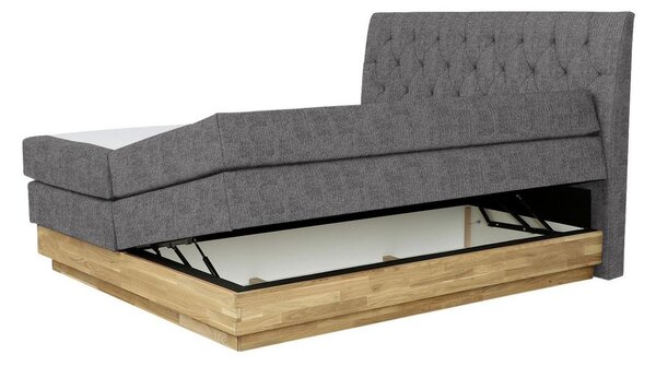 Premium Living Postelja Boxspring Marie, Barva Grafita, 160x200