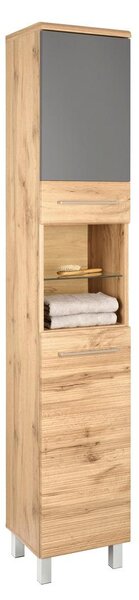 Premium Living Visoka Omara Float, Hrast, Antracit
