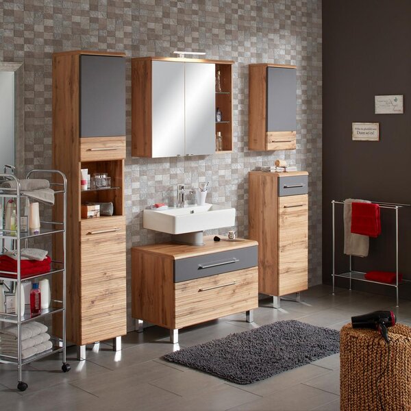 Premium Living Omarica Za Pod Umivalnik Float, Hrast, Antracit