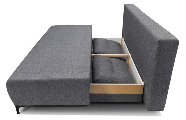 Mömax Zofa Boxspring Viera, Temno Siva, Ležišče, Predal