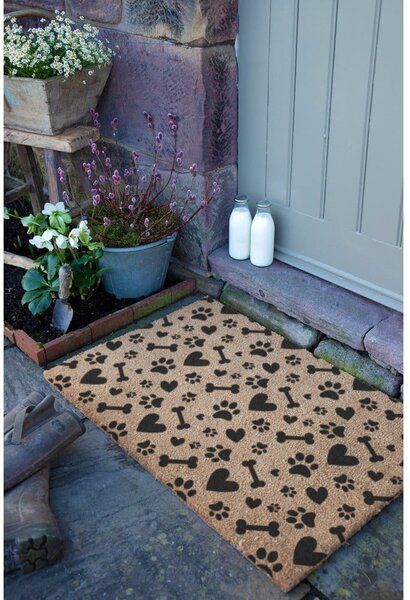 Predpražnik iz kokosovih vlaken 40x60 cm Paws and Bones – Artsy Doormats