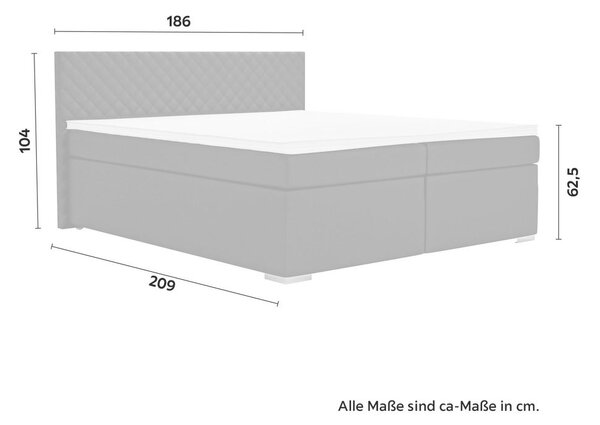 Mömax Boxspring Postelja Mali New, Črna, 180x200