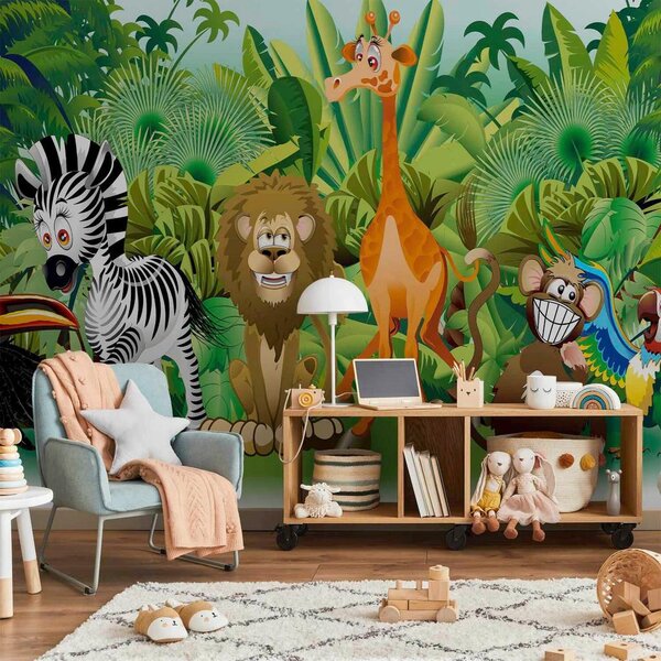 Artgeist Fototapeta Jungle Animals, 150x105cm