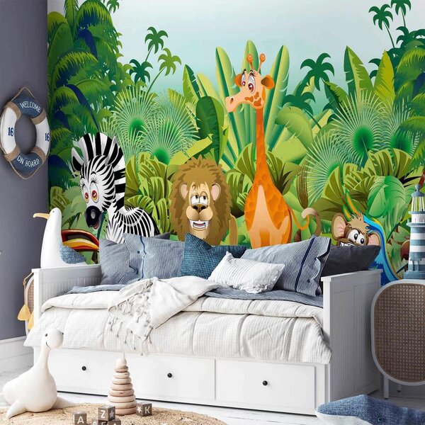 Artgeist Fototapeta Jungle Animals, 150x105cm
