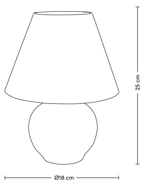 Mömax Namizna Svetilka Irma, Keramika, 40 W