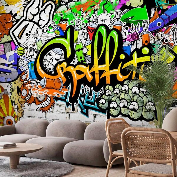 Artgeist Fototapeta Graffiti On The Wall, 100x70cm