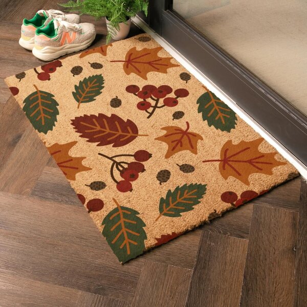 Predpražnik iz kokosovih vlaken 40x60 cm Autumn Leaves – Artsy Doormats