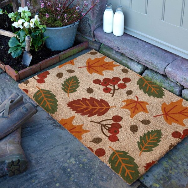 Predpražnik iz kokosovih vlaken 40x60 cm Autumn Leaves – Artsy Doormats