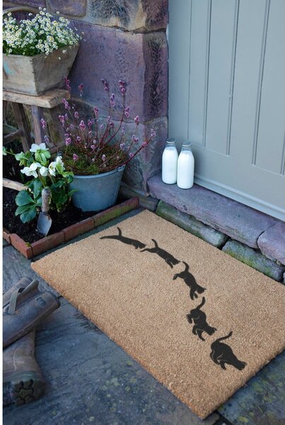 Predpražnik iz kokosovih vlaken 40x60 cm Jumping Cats – Artsy Doormats