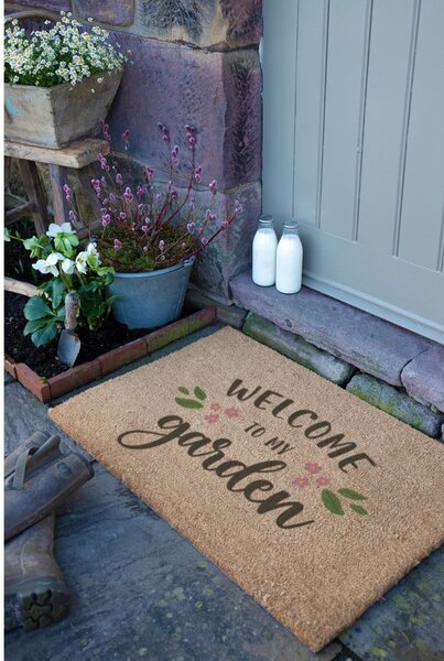 Predpražnik iz kokosovih vlaken 40x60 cm Welcome to My Garden – Artsy Doormats