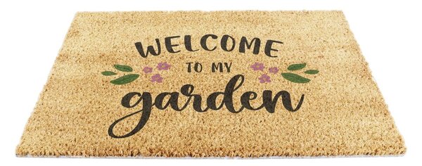 Predpražnik iz kokosovih vlaken 40x60 cm Welcome to My Garden – Artsy Doormats