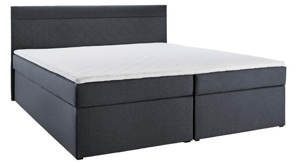 Bessagi Home Postelja Boxspring Rosa, Temno Siva, 180x200