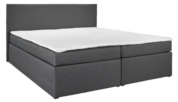 Bessagi Home Postelja Boxspring Lucy, Siva, 180x200