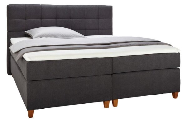 Bessagi Home Postelja Boxspring Jerry, Temno Siva, 180x200