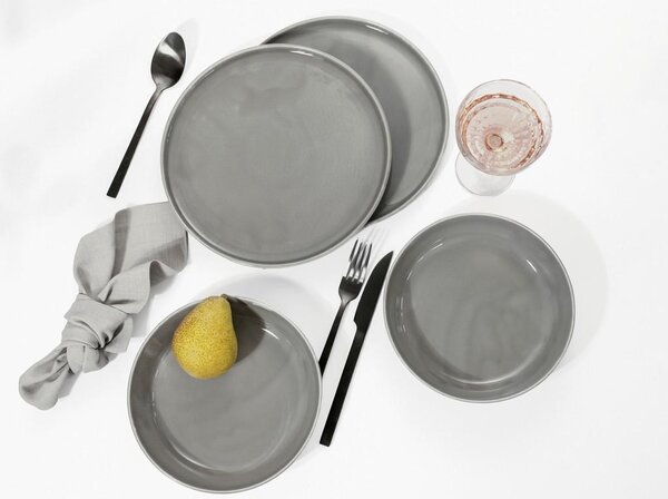 Creatable Jedilni Servis Chef Collection Grey, 12-Delni
