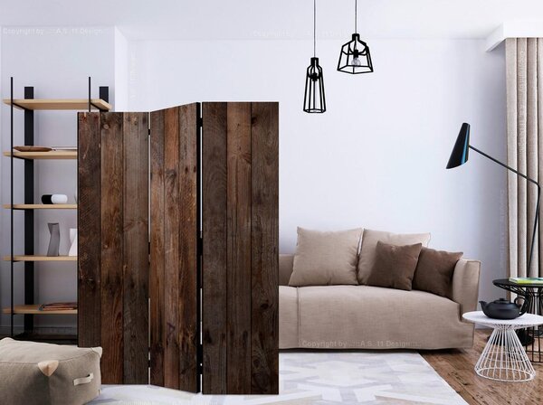 Artgeist Paravan Wooden Hut, 3-Delni, Enostranski
