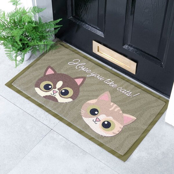 Predpražnik 40x70 cm Hope You Like Cats – Artsy Doormats