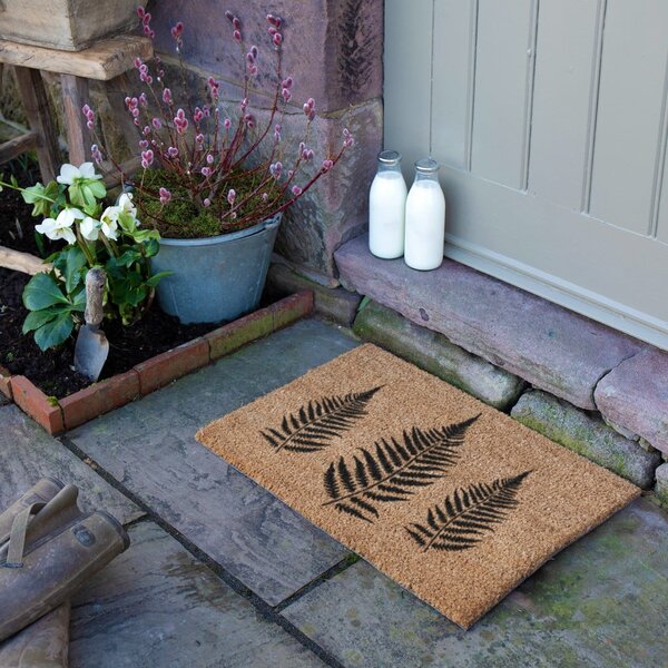 Predpražnik iz kokosovih vlaken 40x60 cm Fern Leaf – Artsy Doormats