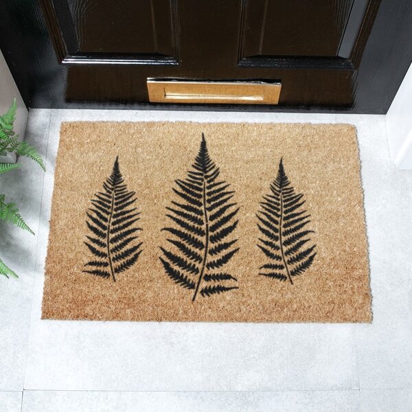 Predpražnik iz kokosovih vlaken 40x60 cm Fern Leaf – Artsy Doormats