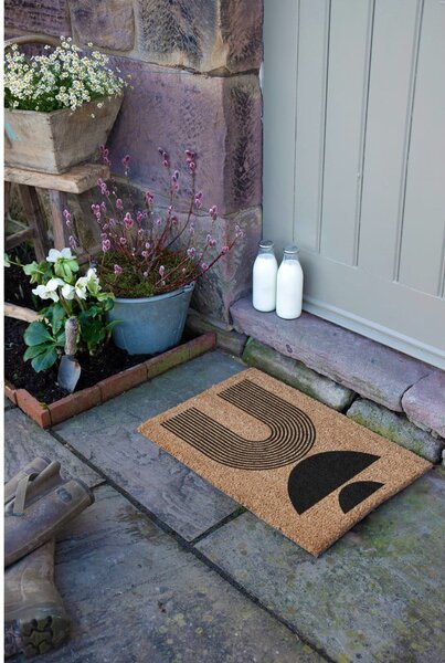 Predpražnik iz kokosovih vlaken 40x60 cm Half Moon – Artsy Doormats